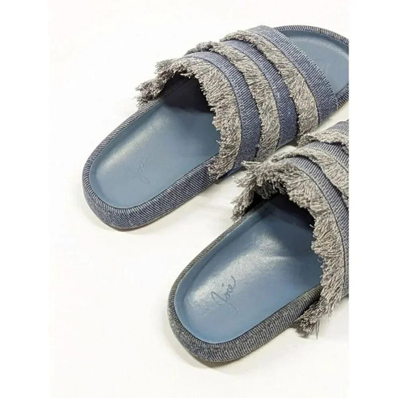 Joie Women's Jaden Dark Denim Pool Slide Sandals Size 36.5 EU (MSRP $228) - Picture 5 of 8